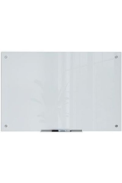 Hepta Collection U Brands Marken Glas Dry Erase Board, 88,9 X 58,4 Cm, Black Surface, Frameless White Matte Writing Surface
