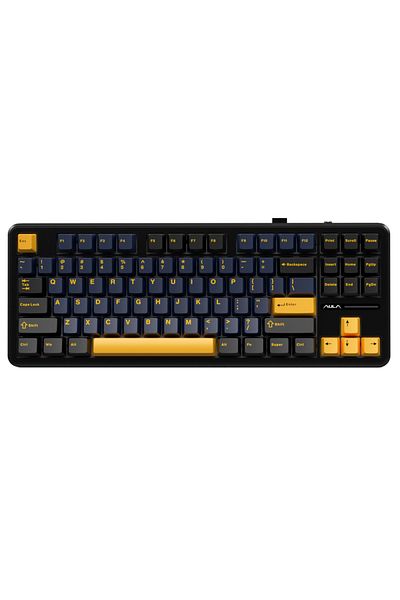 Choice لوحة مفاتيح الألعاب الميكانيكية Graywood V3 Switch Thunder Black AULA F87 Pro Gasket 75% TKL Layout Wirel