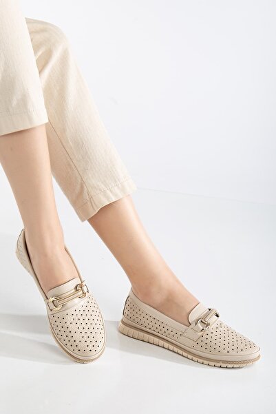 HMS moda Buy One Size Large Daisy Patterned Classic Loafer Daily Ballet Flats