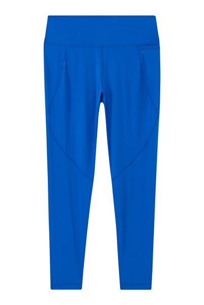 Sweaty Betty بنطال رياضي عالي الخصر - أزرق