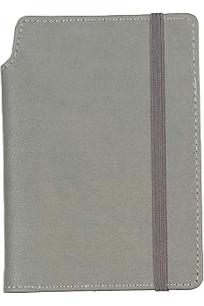 Mu Art Uniquehome Hkj-1500-Grey Thermo Faux Leather Notepad, Gray
