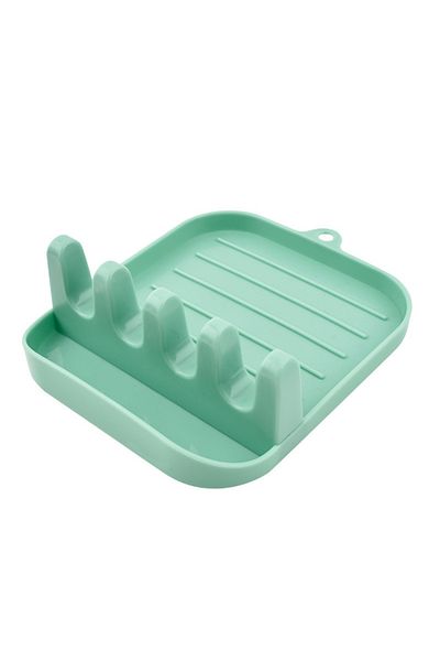Choice Dark-Green Kitchen Spoon Holders Pot Lid Rack Pot Lid Cooking Tool Tableware Storage Rack Spoon Chop