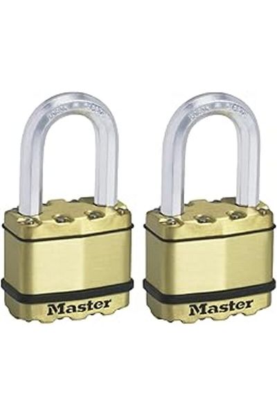 STOREMAX Master Lock Heavy Duty Padlock [Laminated Steel] [Weatherproof] M5Beurtlf - De
