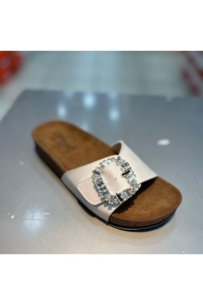 TRENDYSHOSE Γυναικείες ανατομικές παντόφλες 20050 Stone Buckle