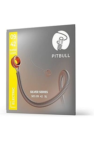 ebadi Pitbull Silver Series Electric Guitar String 09-42 Super Light Seg 09-42 Sl