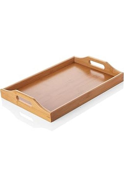 BALSA Elzey Home Bamboo Rectangular Presentation Tray 33X22Cm