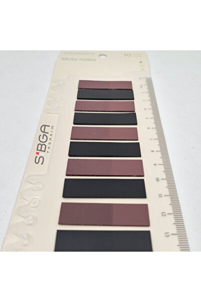 sibga tasarım Transparent Colored Post-It Note Paper - 200 Sheets Bookmark Sticker