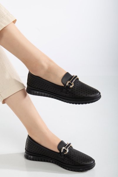 HMS moda Buy One Size Large Comfortable Stylish Daisy Patterned Classic Loafer Ballerina