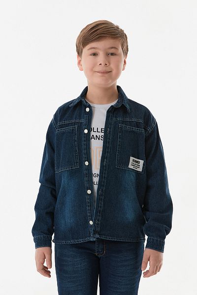 Fulla Moda Set de 2 piese pentru băiat cu buzunare imprimate cu text