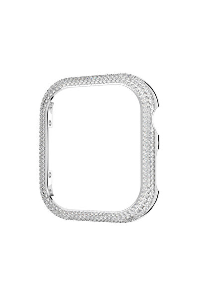Swarovski Sparkling Kılıf, Apple Watch® Series 7 ile uyumlu, 41 mm, Gümüş Rengi