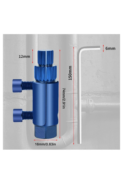 BGA Sıhhi tesisatçı hasarlı Kırık Vana Bataryası Cıvata Sökücü 1/2 "ve 3/4
