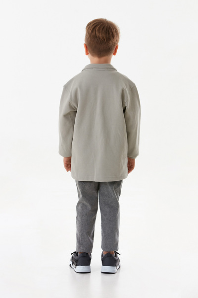 Fulla Moda Yazı Baskılı Çıtçıtlı 3 Lü Erkek Çocuk Takım