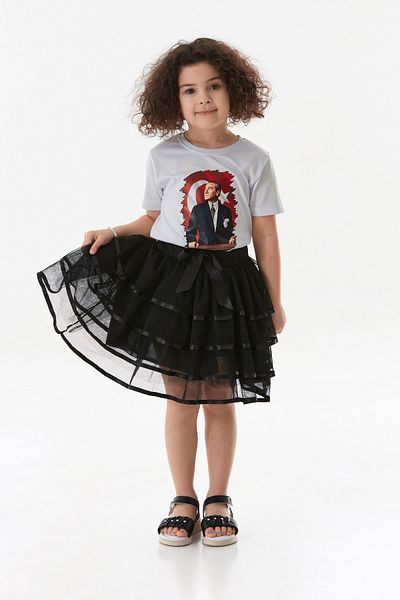 Fulla Moda 23 April Ruffled Bow Girl's Tuu Skirt