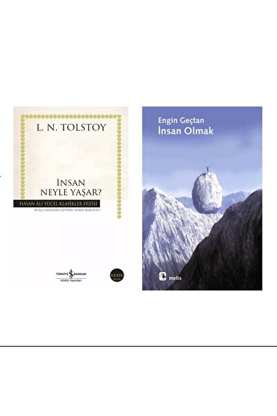 TÜRKİYE İŞ BANKASI KÜLTÜR YAYINLARI İnsan Neyle Yaşar? - Lev Nikolayeviç Tols...