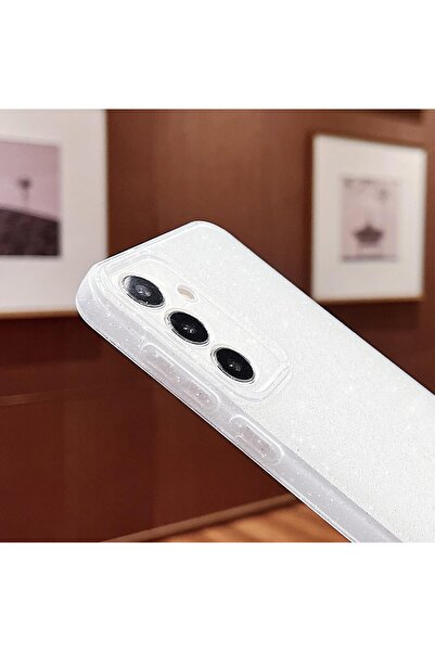 Rivor Samsung Galaxy S24 FE Kılıf 3D Kamera Korumalı Simli Işıltılı Renkli Parlak Lüks Silikon Kapak