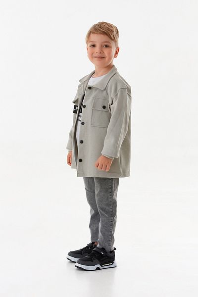 Fulla Moda Text Printed 3-Piece Boy's Suit with Snap Fasteners