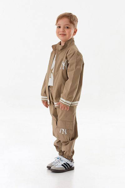Fulla Moda Комплект от 3 части с бродиран парашут за момче от Ню Йорк