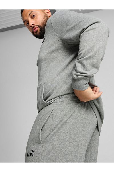 Puma Men's Grey Logo Jogger Pants