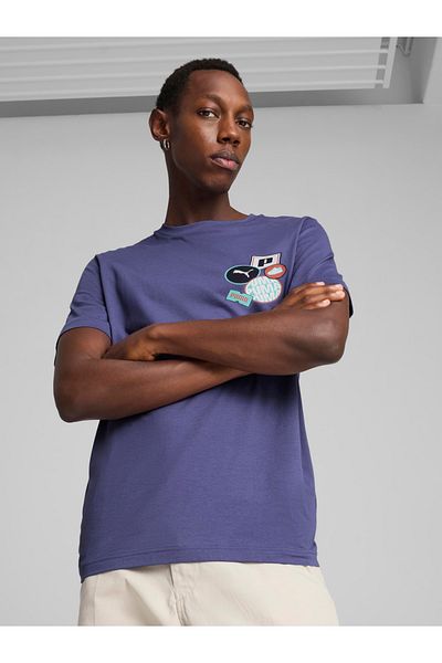 Puma Graphic Print Round Neck T-Shirt