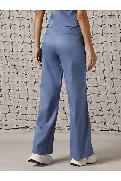 Hubberholme By Styli Solid High Rise Trousers with Belt Loops