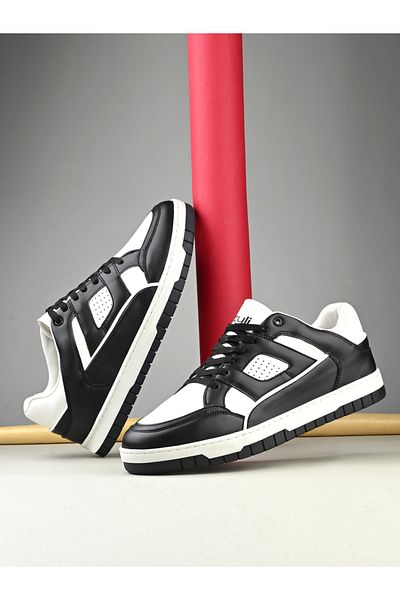 Styli Color Block Court Lace Up Sneakers
