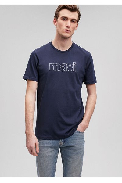 Mavi Μπλουζάκι με λογότυπο με λεπτή εφαρμογή navy blue