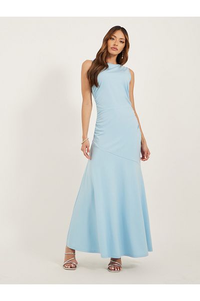 Styli Plain Sleeveless Mermaid Maxi Dress