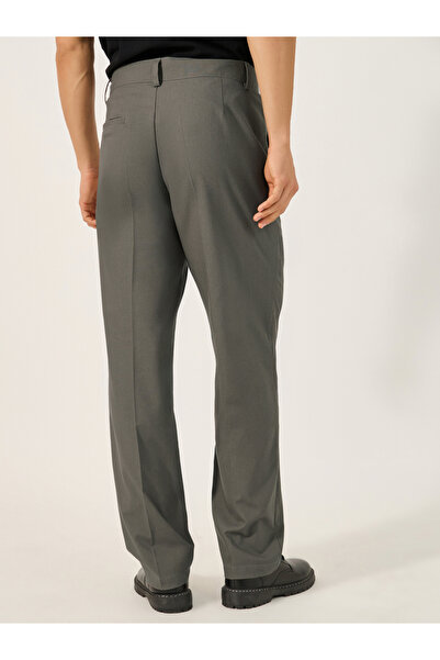 Styli Mid Rise Wide Leg Linen Blend Trousers