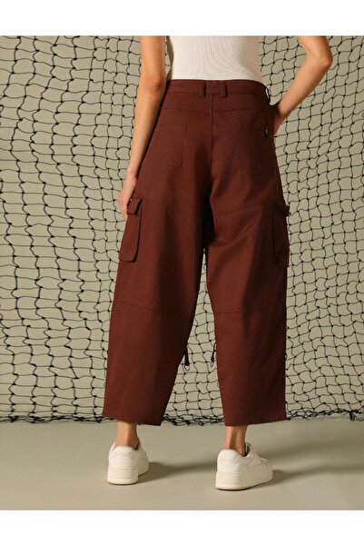 Hubberholme By Styli Solid High Rise Cargo Pants