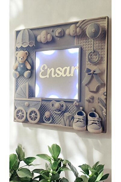 Yavuz Süs Kare Çerçeveli Işıklı Kapı Süsü