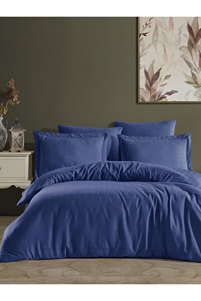 NazeninHome طقم غطاء لحاف مفرد من الساتان المربع 100% قطن |   بدون ورق سرير