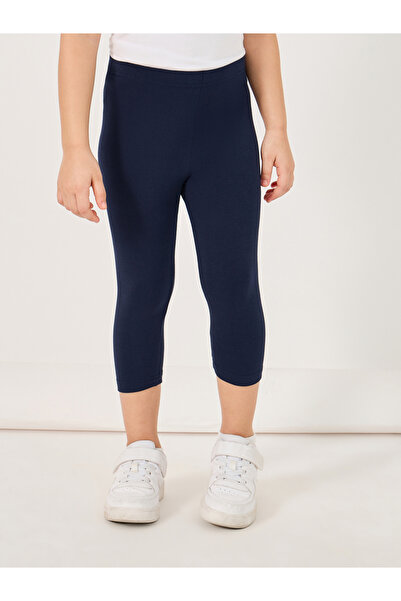 Styli Elastic Waistband Basic Capri Length Leggings