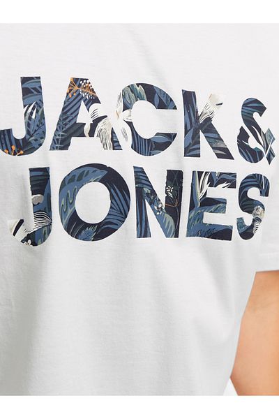 Jack & Jones Slogan Print Crew Neck T-Shirt