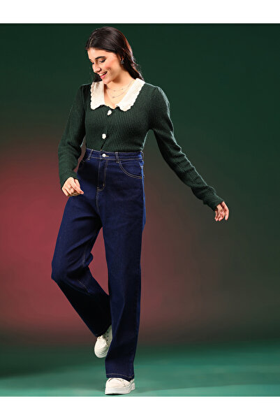 Kotty By Styli High-Rise Straight Fit Jeans