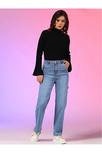 Kotty By Styli High-Rise Straight Fit Jeans