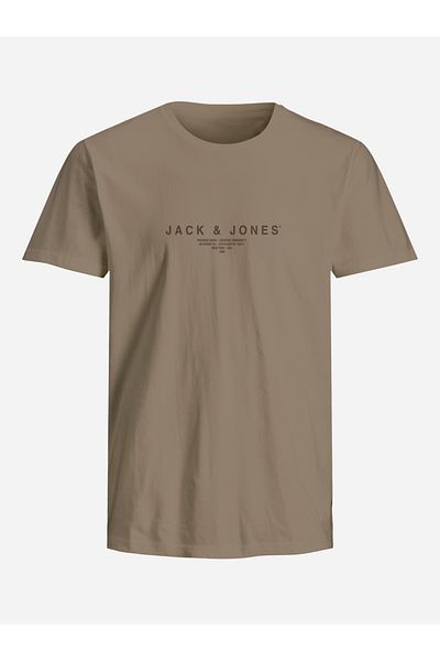Jack & Jones Slogan Print Crew Neck T-Shirt