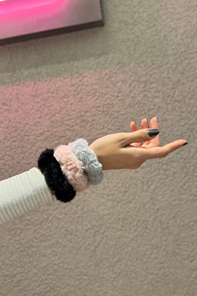 PREGIO 3 'lü Ultra Esnek Peluş Yumuşak Kumaşlı Lastik Toka