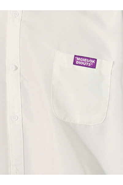 Styli Oversized Button Down Spread Collar Shirt