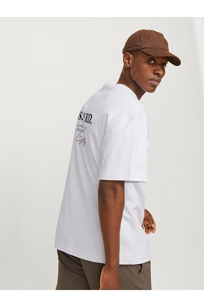 Jack & Jones Slogan Print Crew Neck T-Shirt
