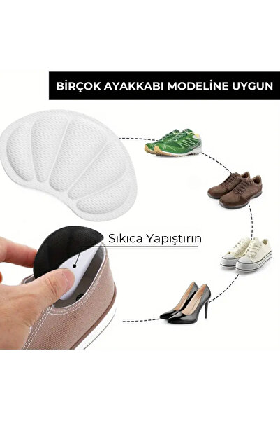 OKAVANGO Spor Ayakkabı Ortopedik Topuk Tamir Yaması, Kendinden Yapışkanlı Ayakkabı Vurma Önleyici Ped  BEYAZ