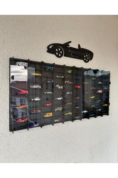 CrDesign PLEKSİ KAPAK 100 LÜ OYUNCAK ARABA RAFI
