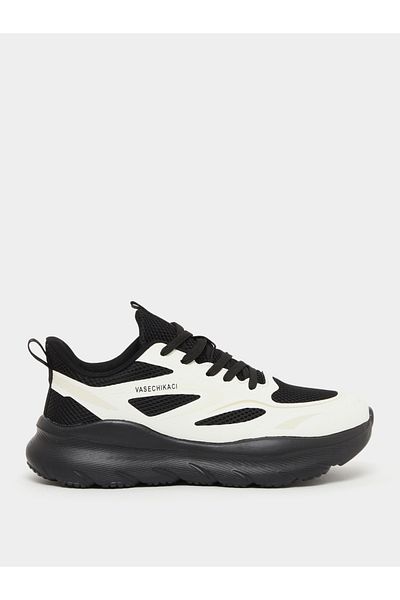 Styli Chunky Sole Color Block Lace Up Sneakers