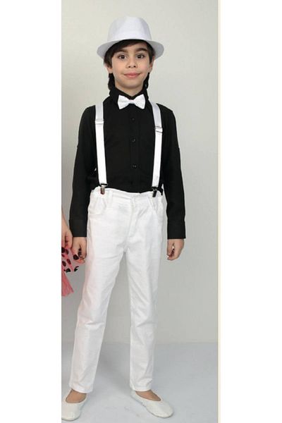ümitteks iş ve okul kıyafetleri 23 April Clothes Show Clothes Girl Tooling Linen Pleated Skirt with Laselli Combed Cotton Badi