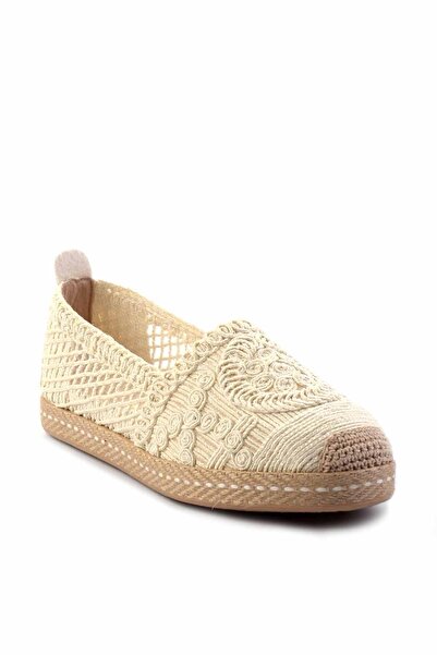Bambi Beige Women's Espadrille K 01117011316