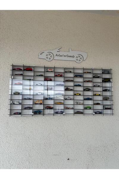 CrDesign PLEKSİ KAPAK 100 LÜ OYUNCAK ARABA RAFI