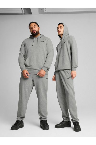 Puma Men's Grey Logo Jogger Pants