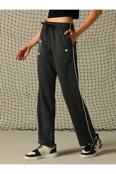 Hubberholme By Styli Graphic Print Pants with Contrast Detail