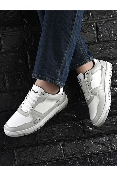 Styli Low Top Lace Up Court Sneakers