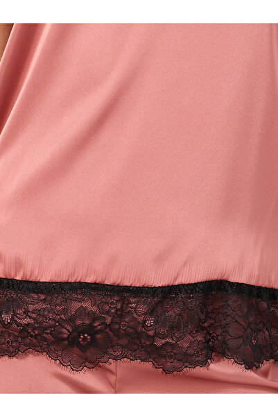 Styli Lace Trim Strappy Cami Top and Shorts Pyjama Set