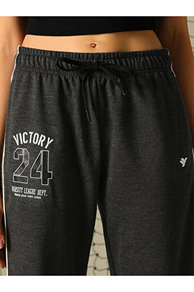 Hubberholme By Styli Graphic Print Pants with Contrast Detail